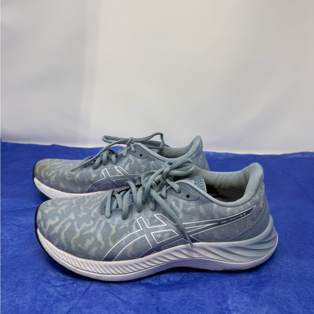 Asics Womens Gel Excite 8 Blue Running Shoes Sneakers Size 8.5 (QDHXSI)